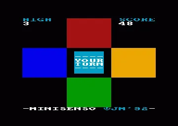 Minisenso (UK) (1992) (PD) screen shot game playing